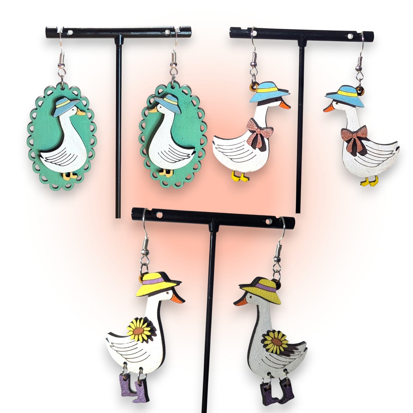 Goose Wood Earrings