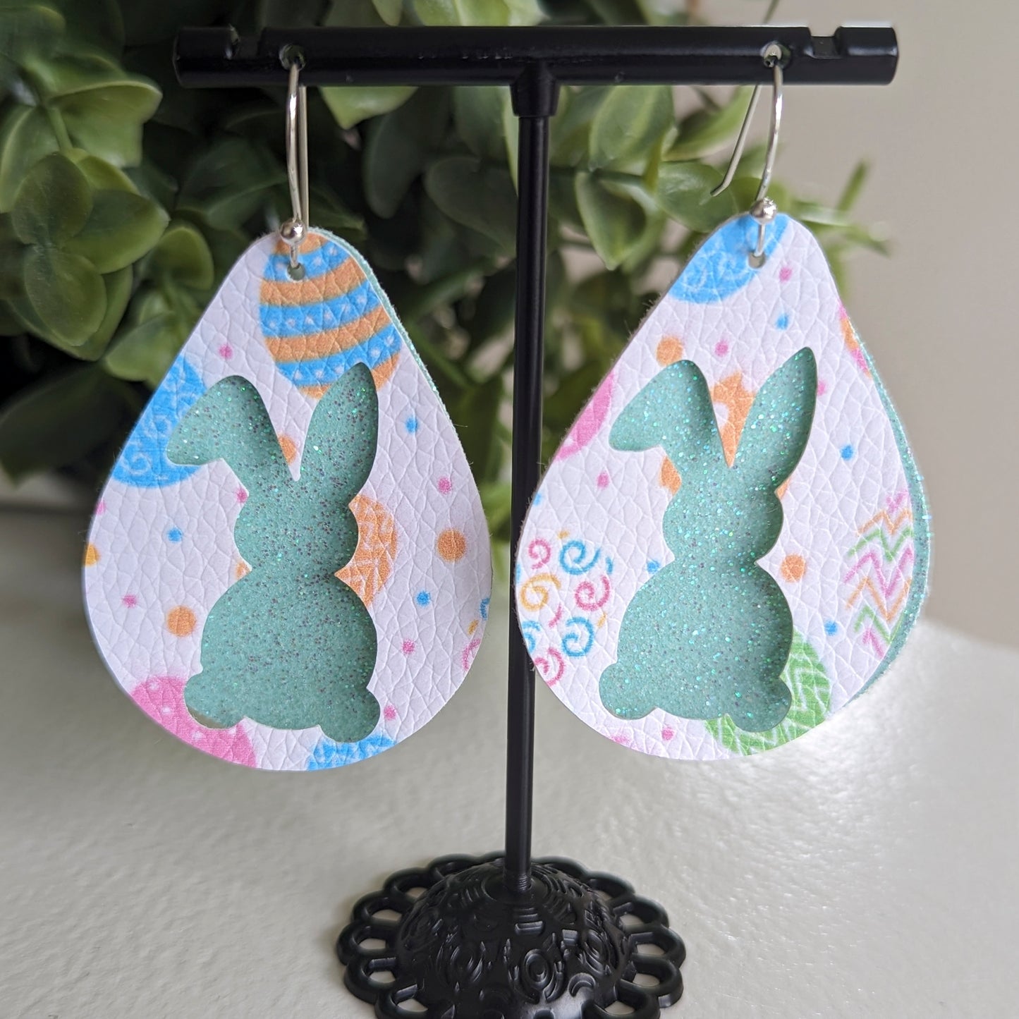 Glitter Bunny Earrings