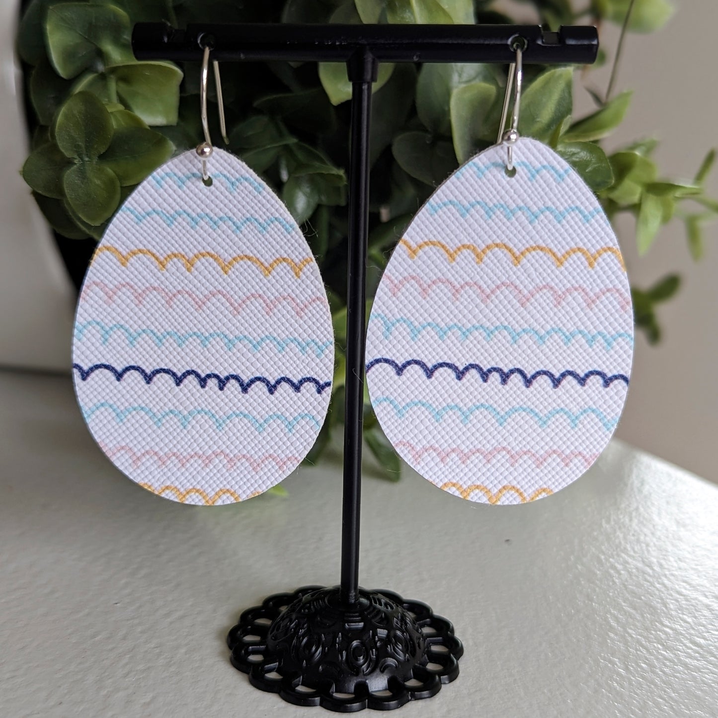 Swirl Egg Earrings