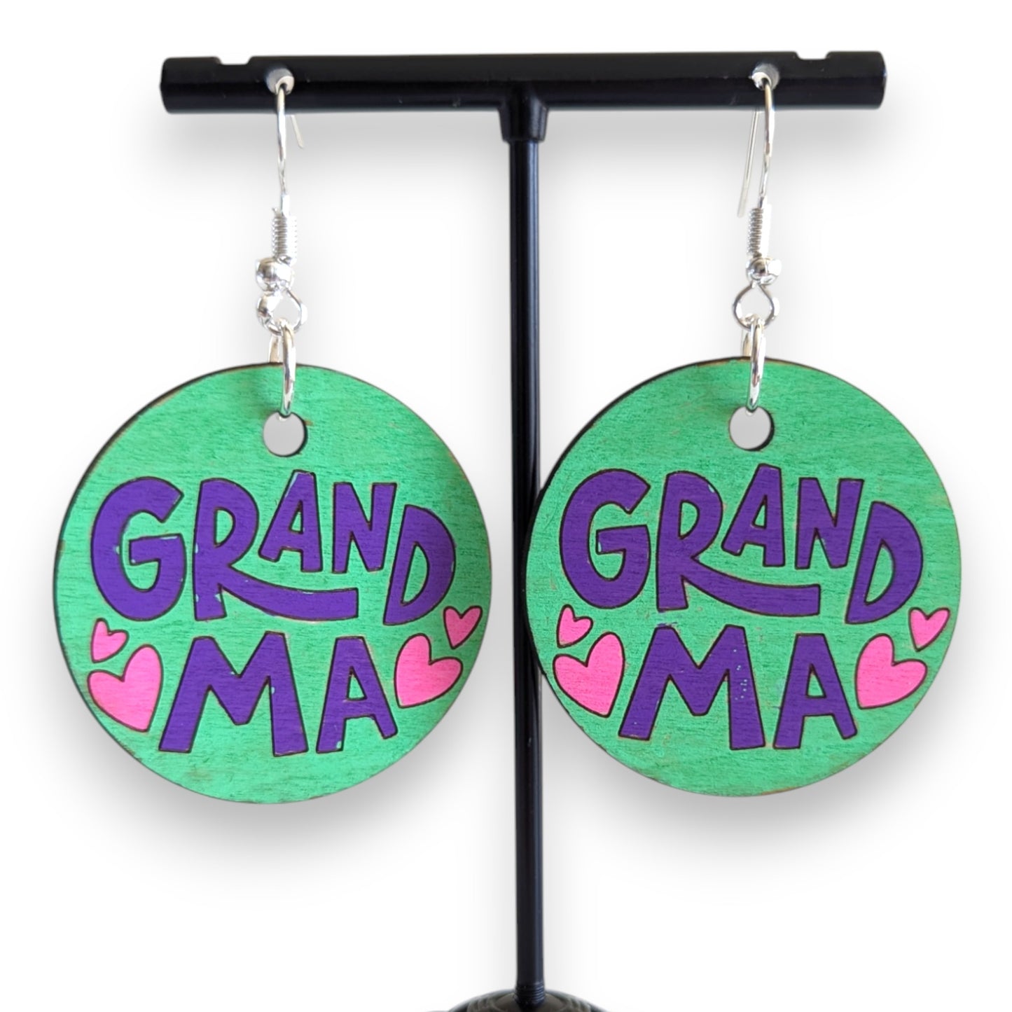 Grandma Heart Earrings