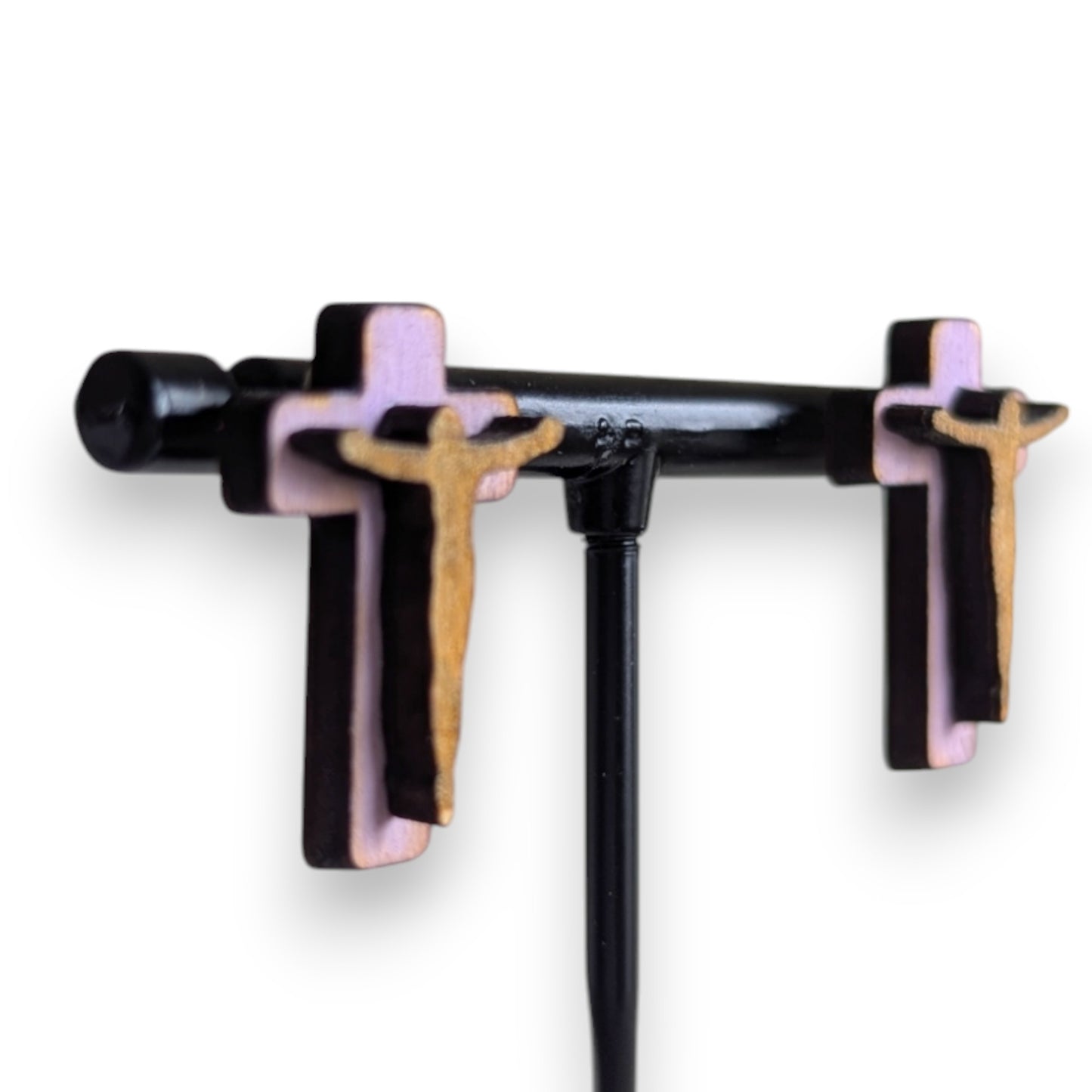 Jesus on the Cross Stud Earrings