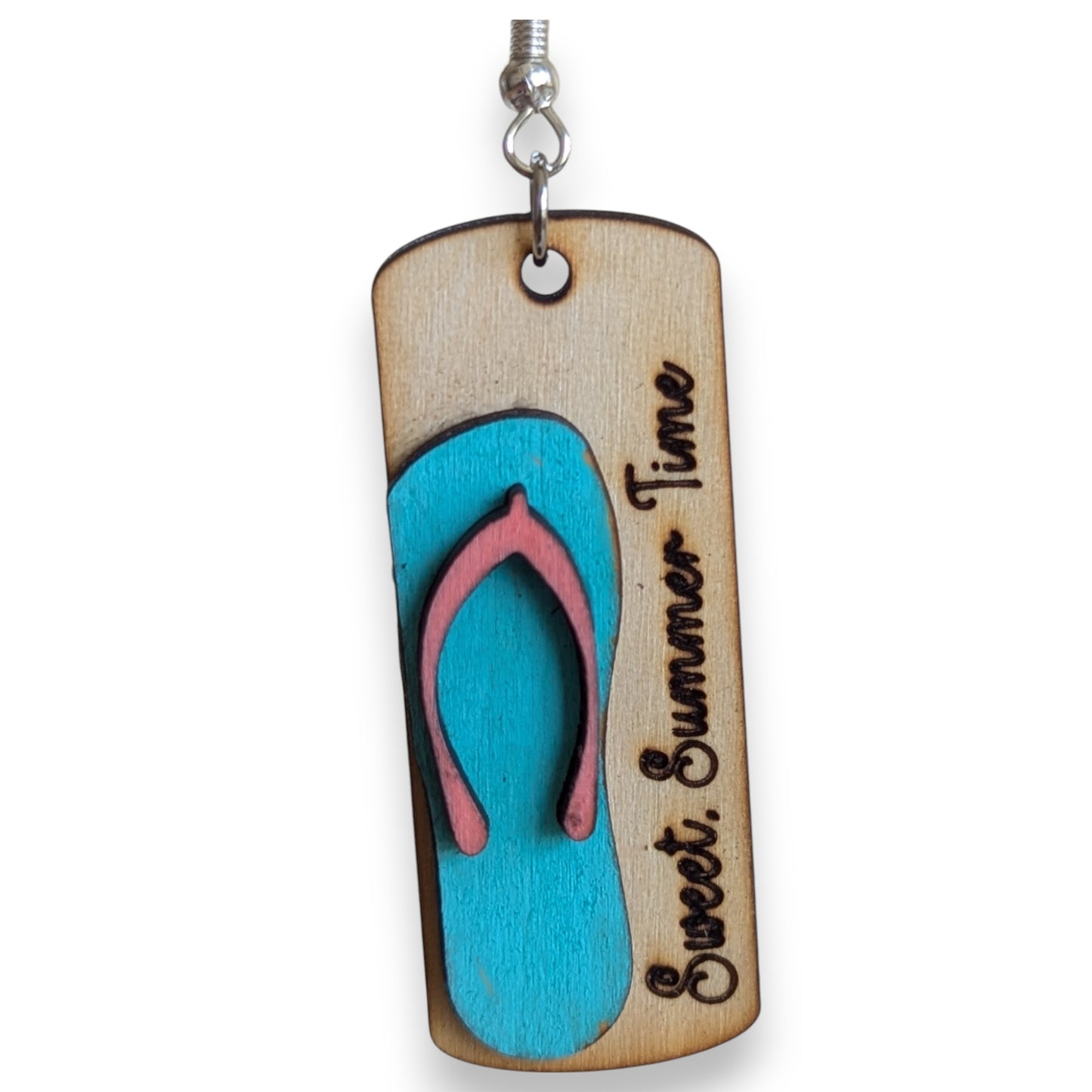 Sweet Summer Time Flip Flop Layered Earrings