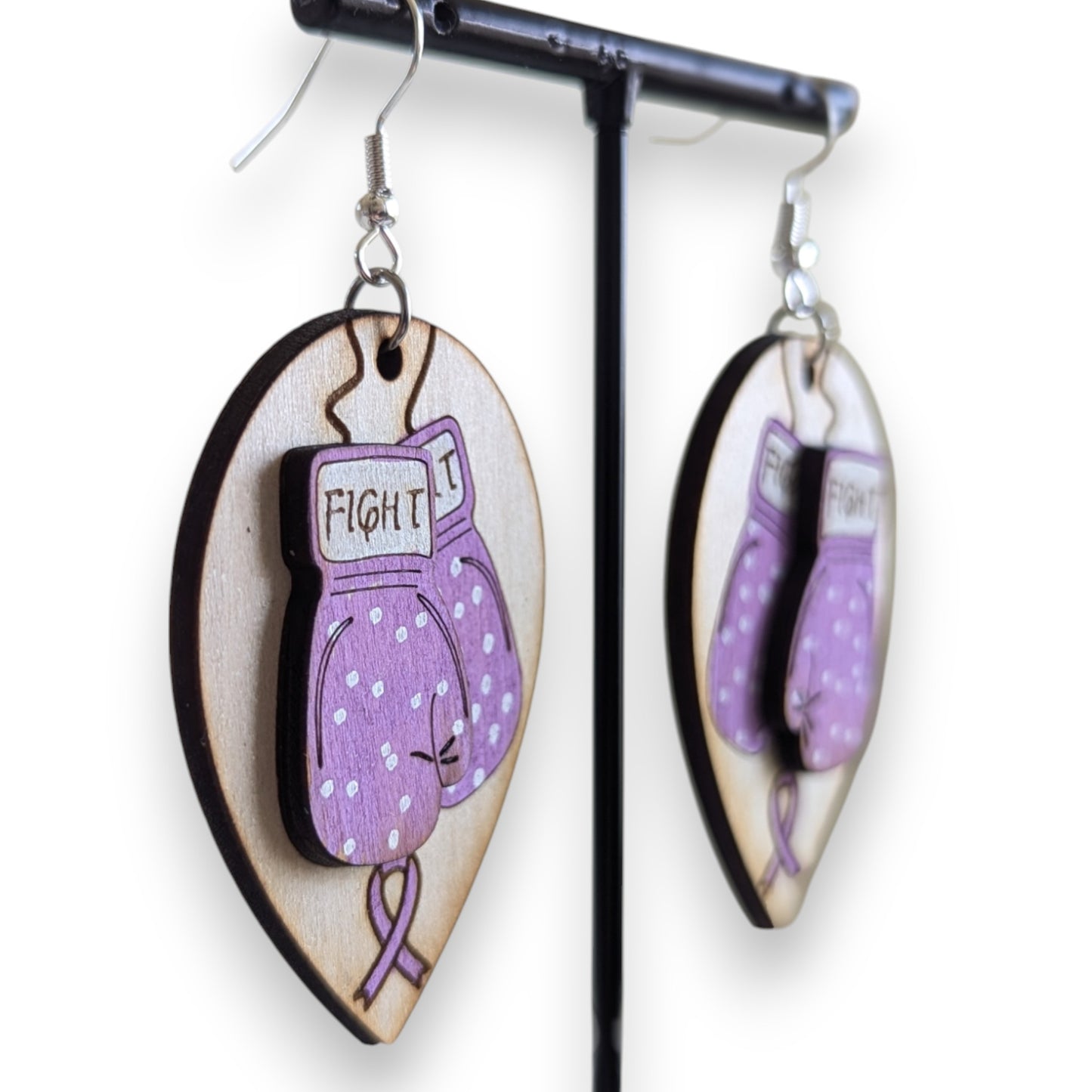 Fight Boxing Gloves Layered Earrings
