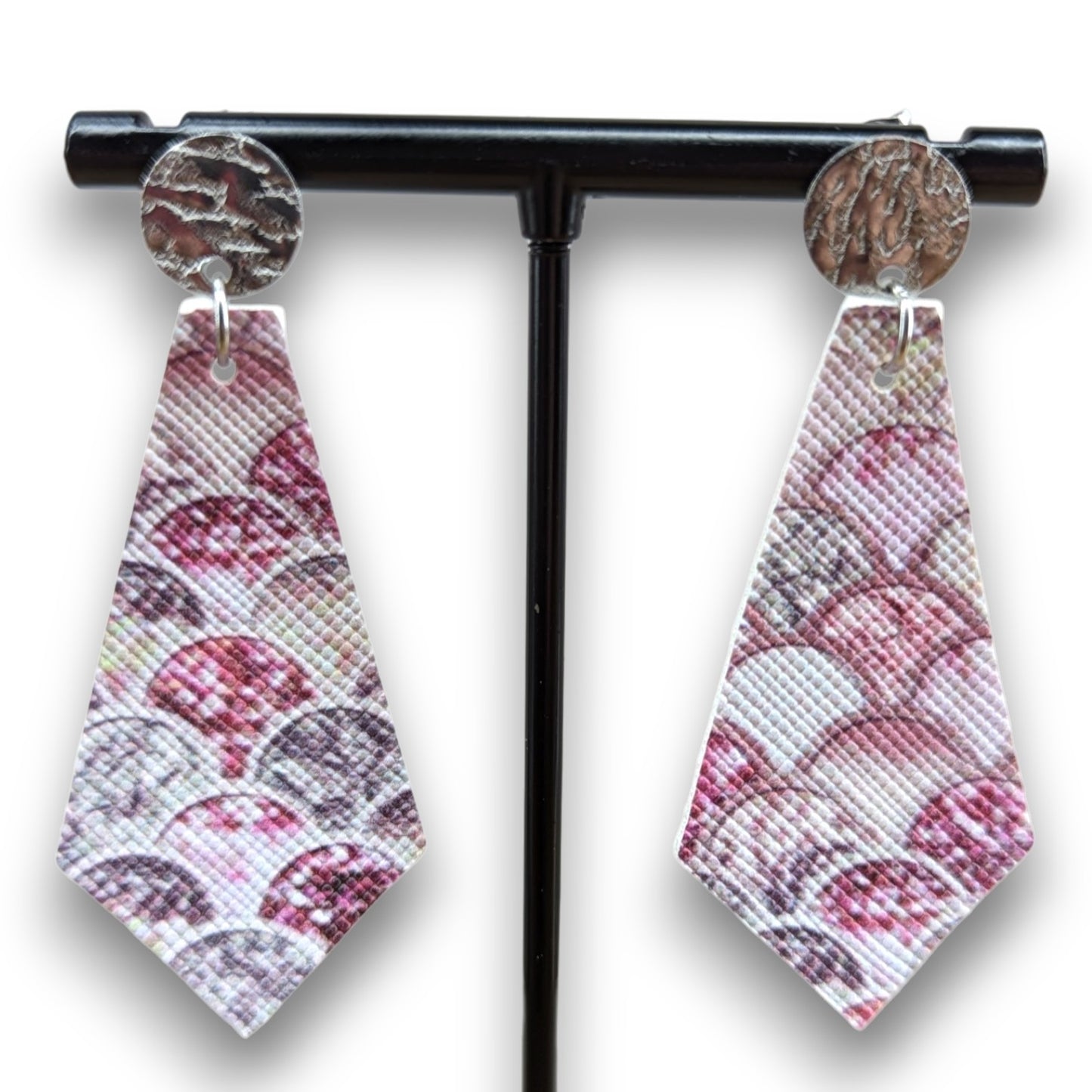 Mermaid Faux Leather Earrings