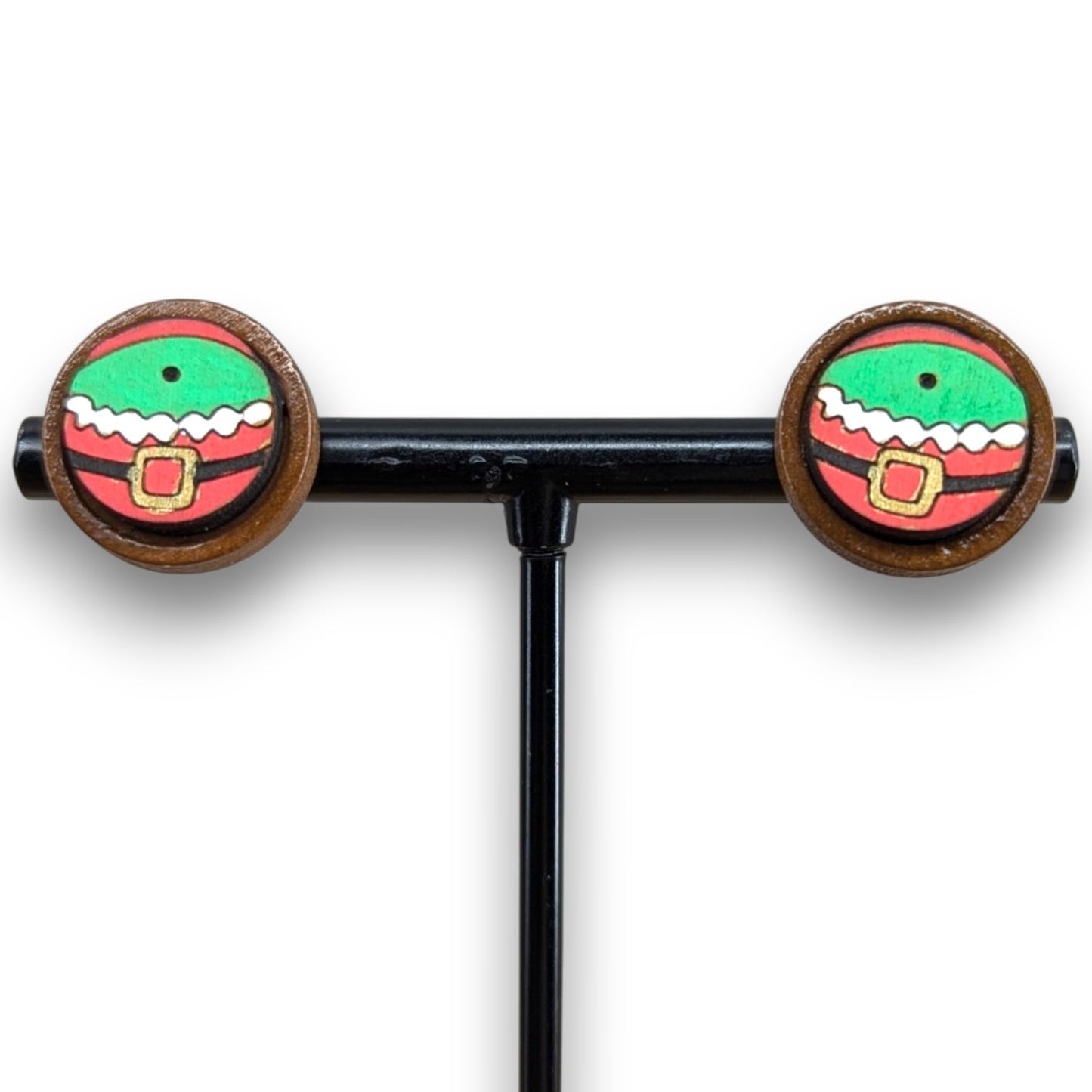 Grinch Belly Stud Earrings