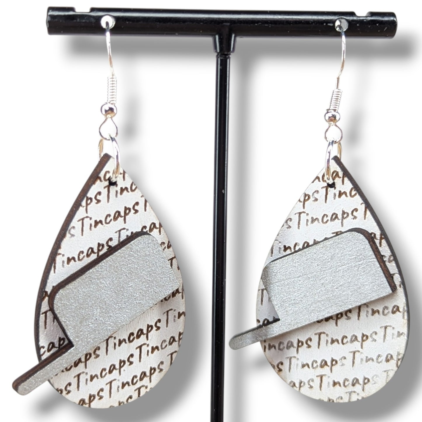 Go Team Go Wood Layered Earrings
