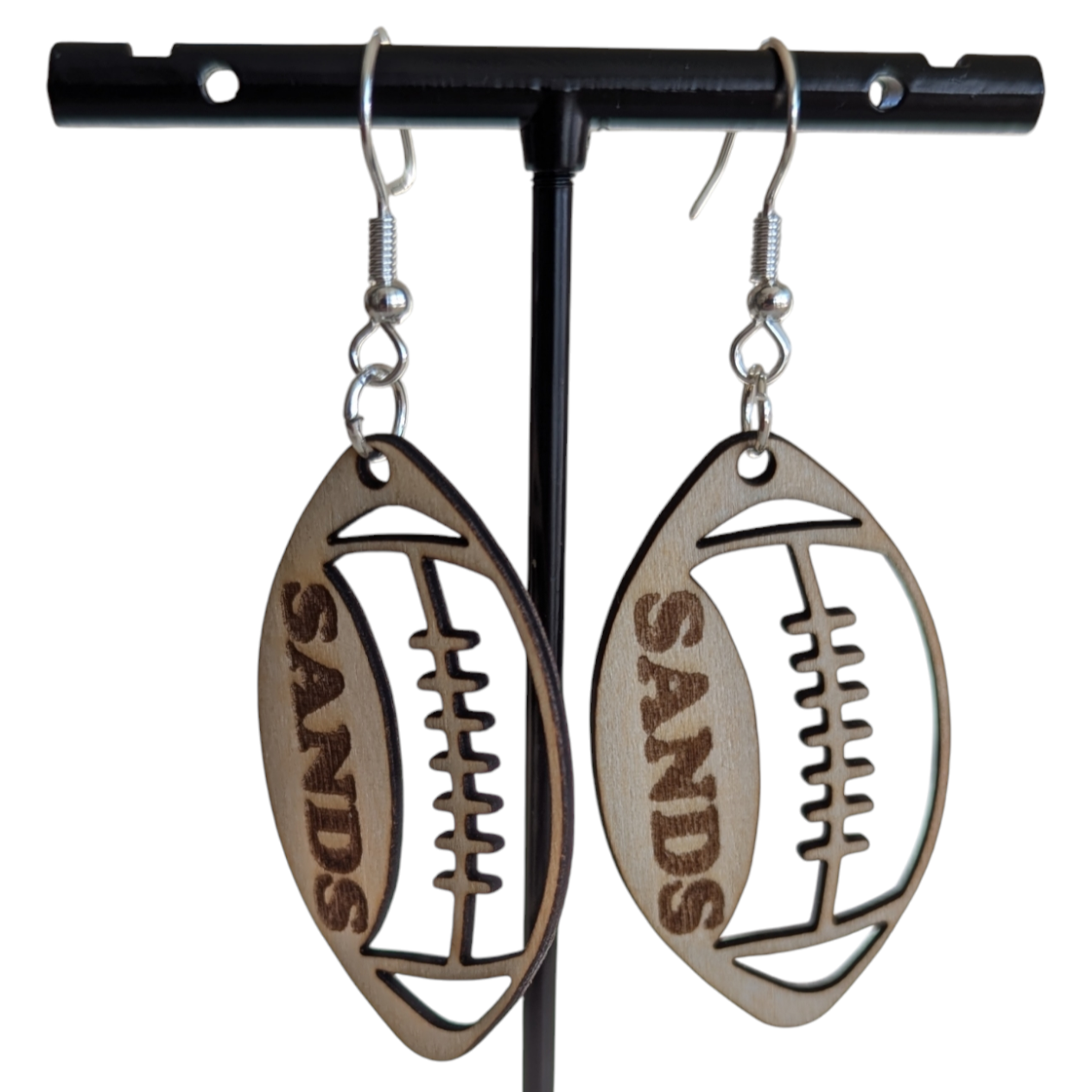 Sport Ball Earrings with Name