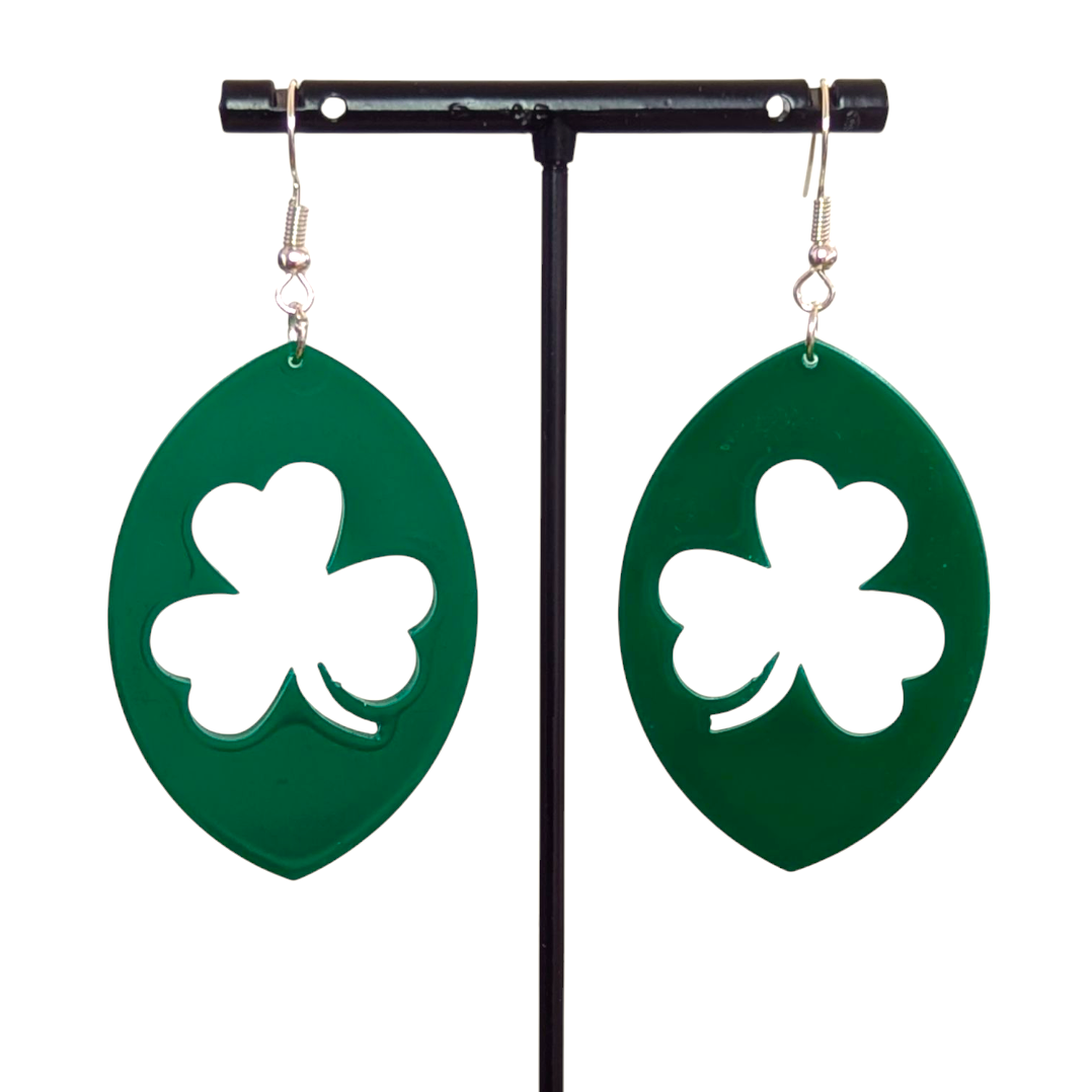 Shamrock Acrylic Earrings