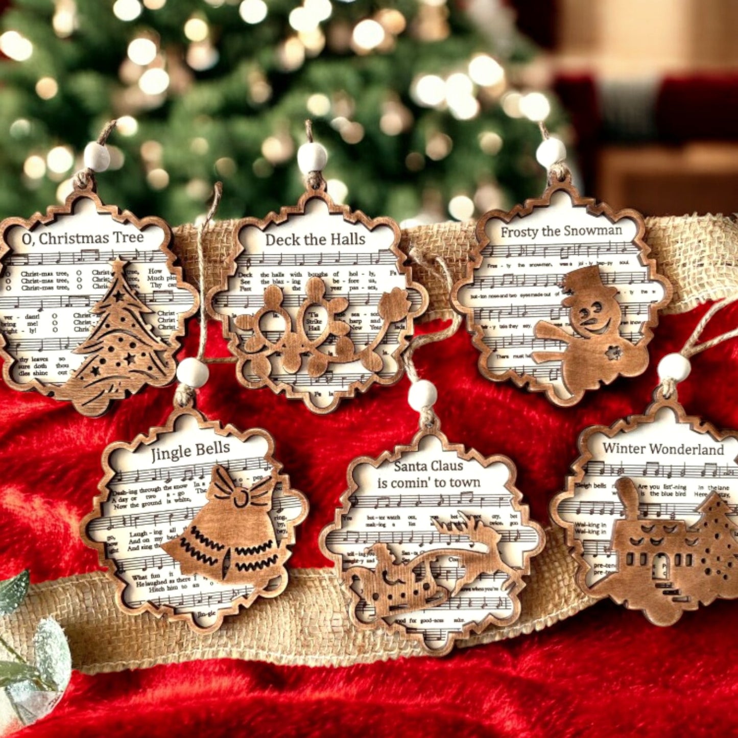 Christmas Song Snow Flake Ornament