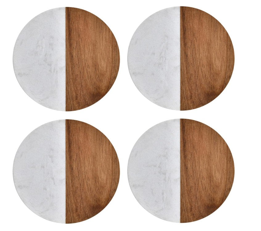 Marble & Wood Coasters