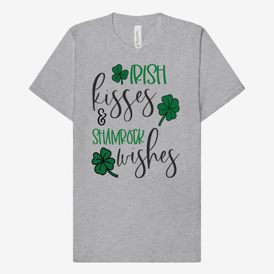 Irish Kisses & Shamrock Wishes T-Shirt