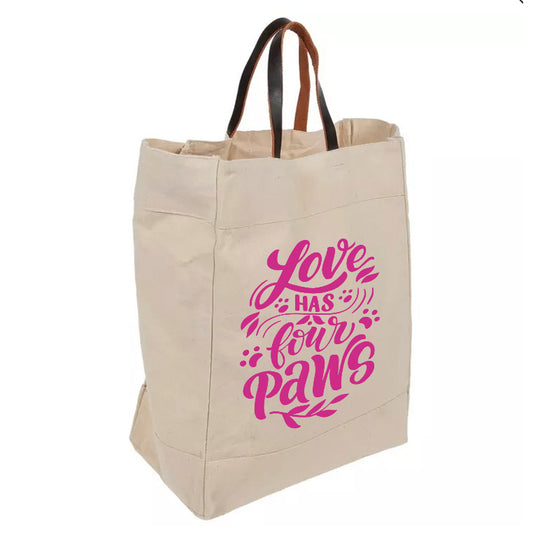 Love has four Paws Tote Bags