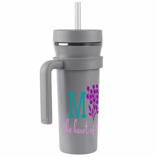 Mom the Heart of the Family Tumbler