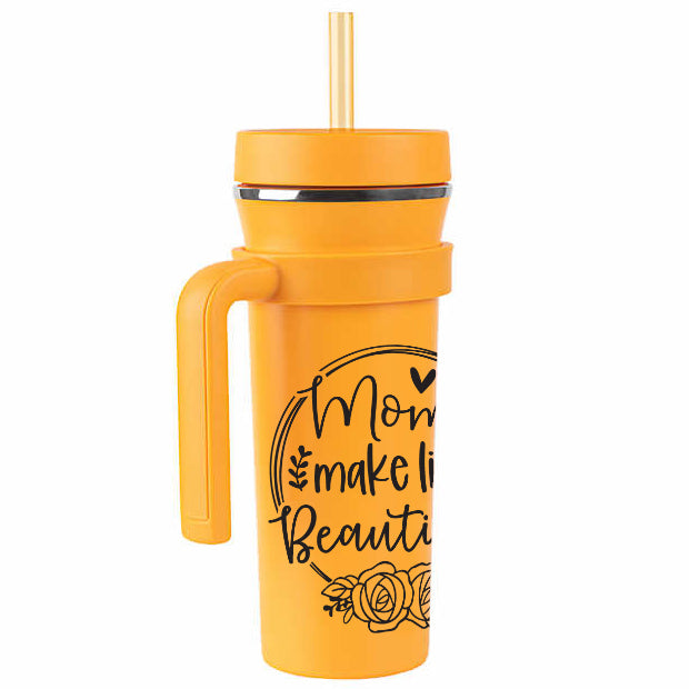Moms make life Beautiful Tumblers