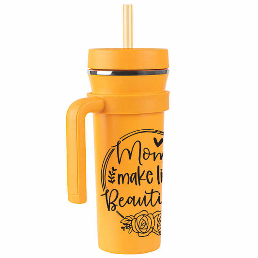 Moms make life Beautiful Tumblers