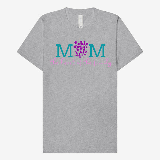 MOM the heart of the family T-Shirt