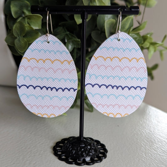 Swirl Egg Earrings