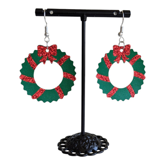 Christmas Wreath Earrings
