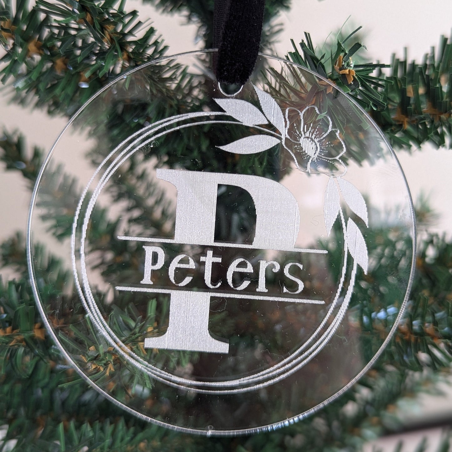 Monogram Acrylic Ornament