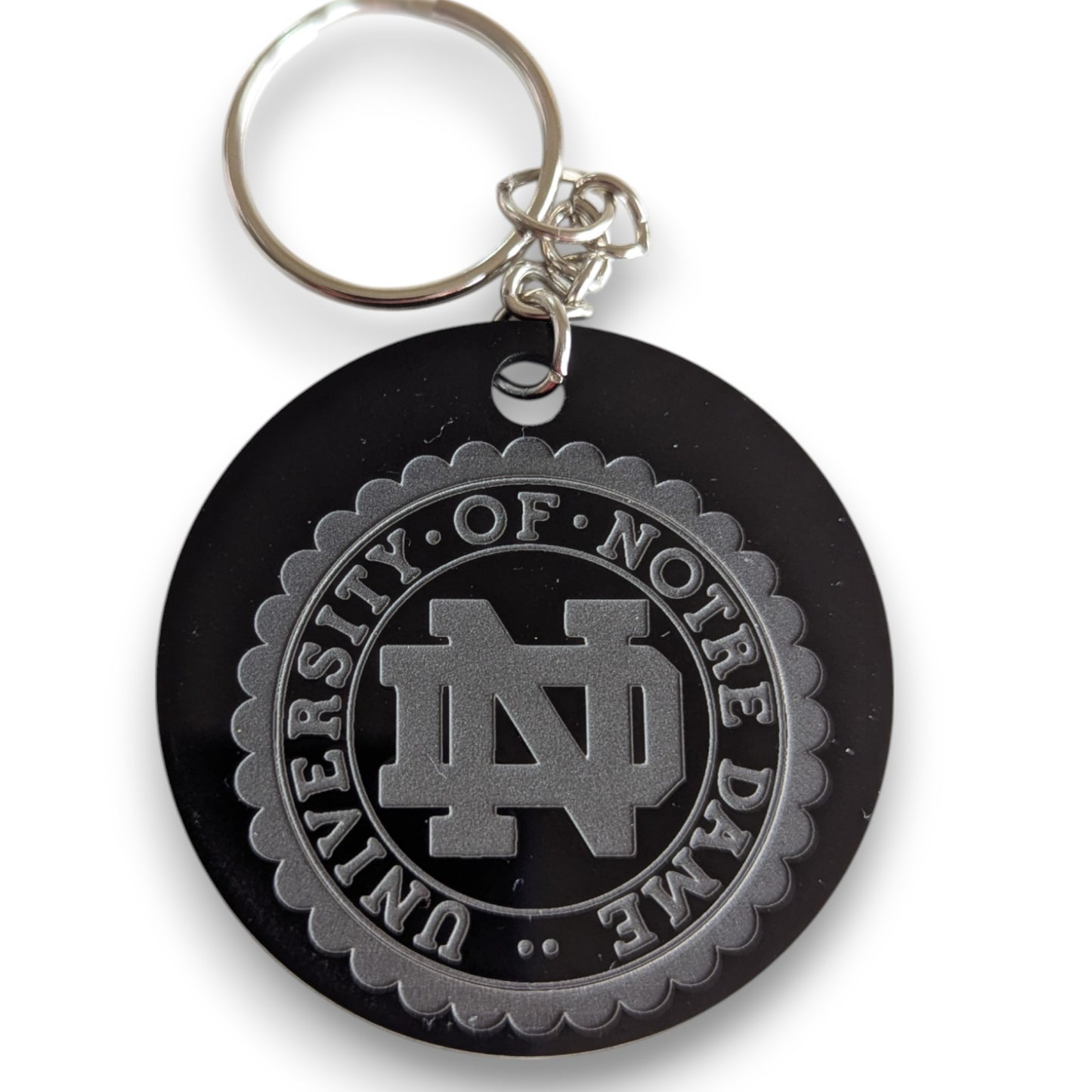 Custom Round Etched Key Chains