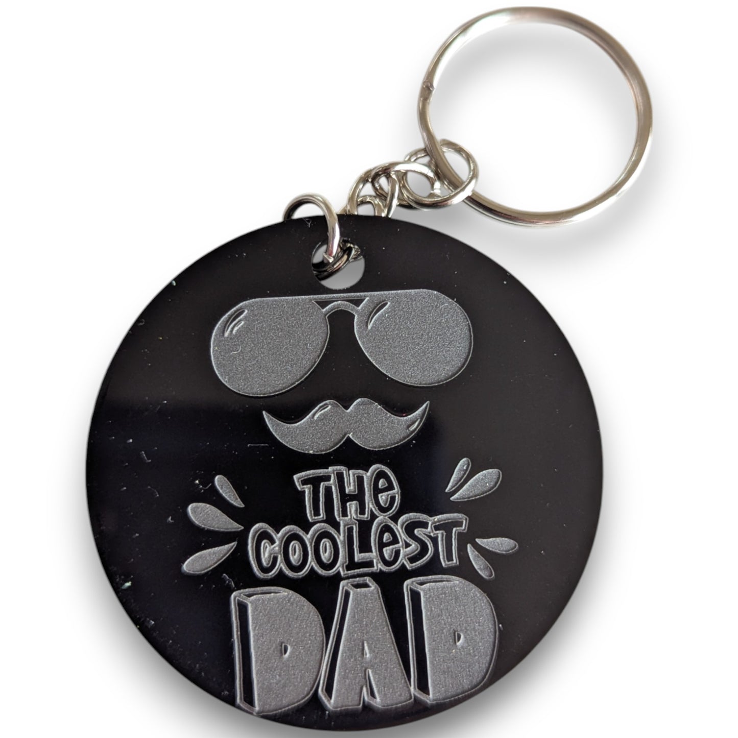 Custom Round Etched Key Chains