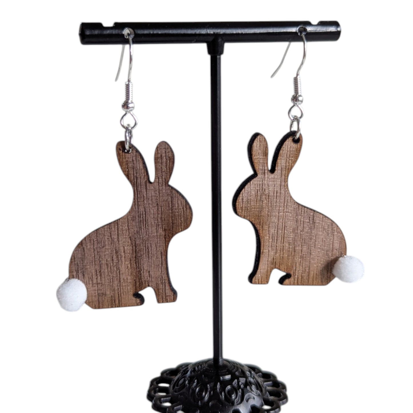 Easter Bunny Wooden Earrings