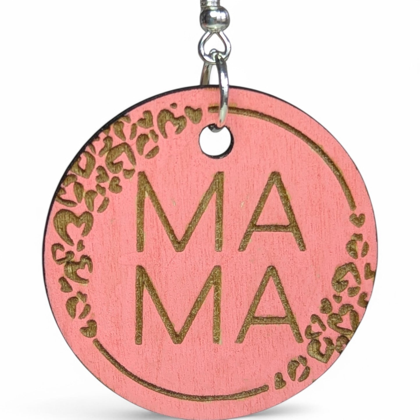 Mama Mia Wood Earrings