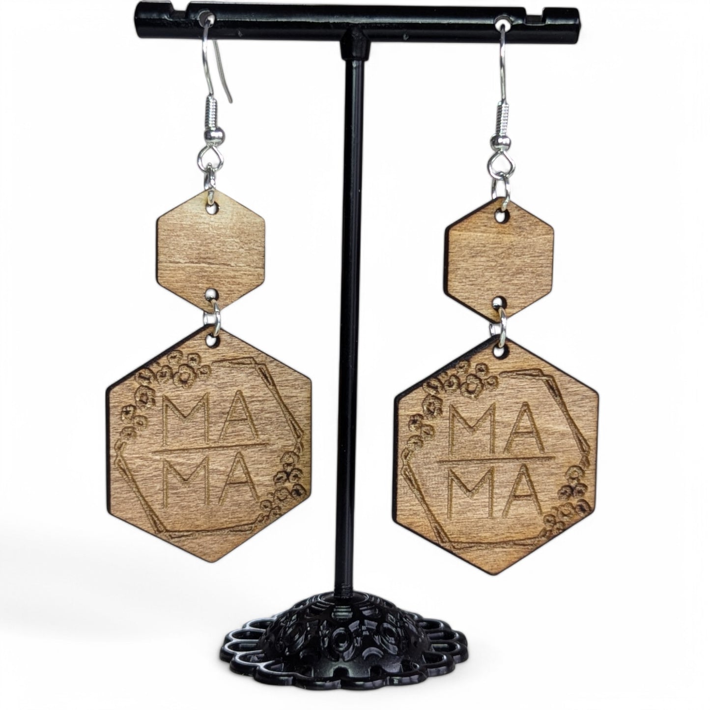 MA MA Wood Earrings