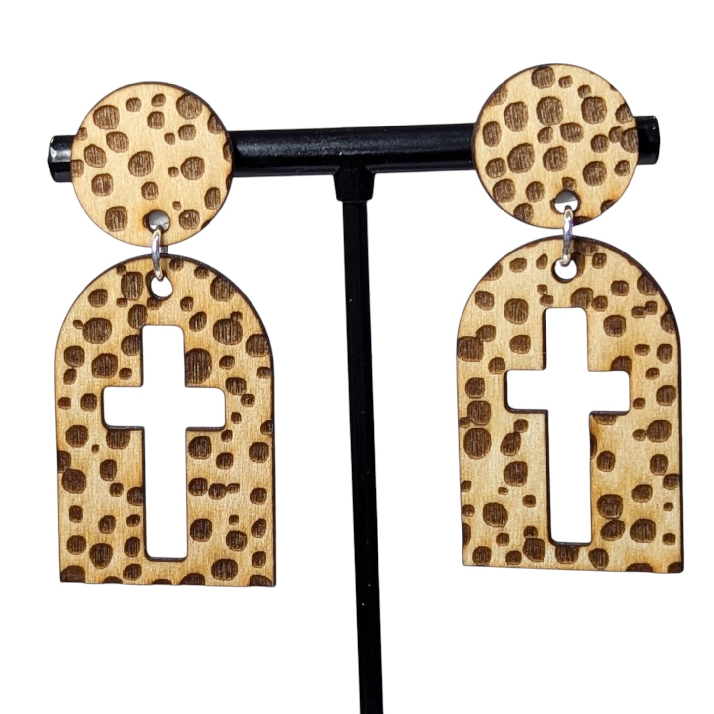 Dot Cross Earrings