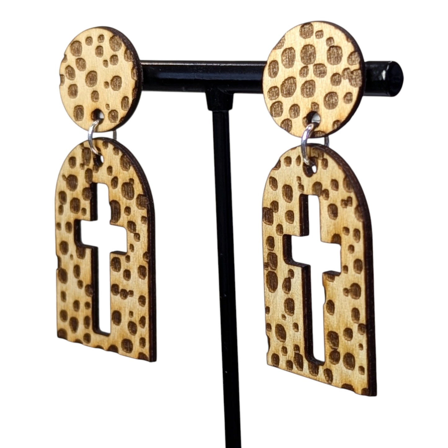 Dot Cross Earrings