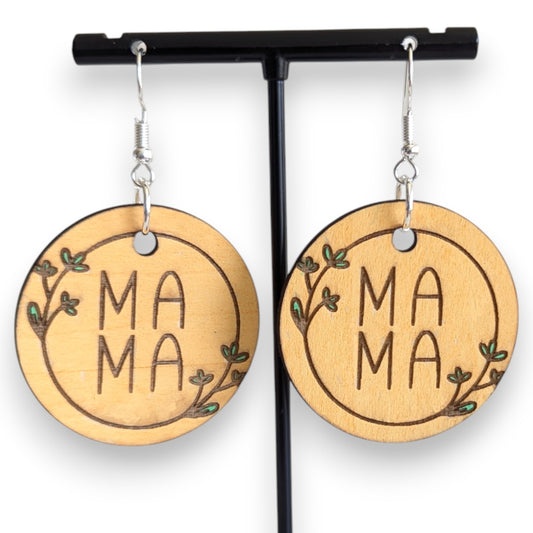 MaMa Wood Earrings