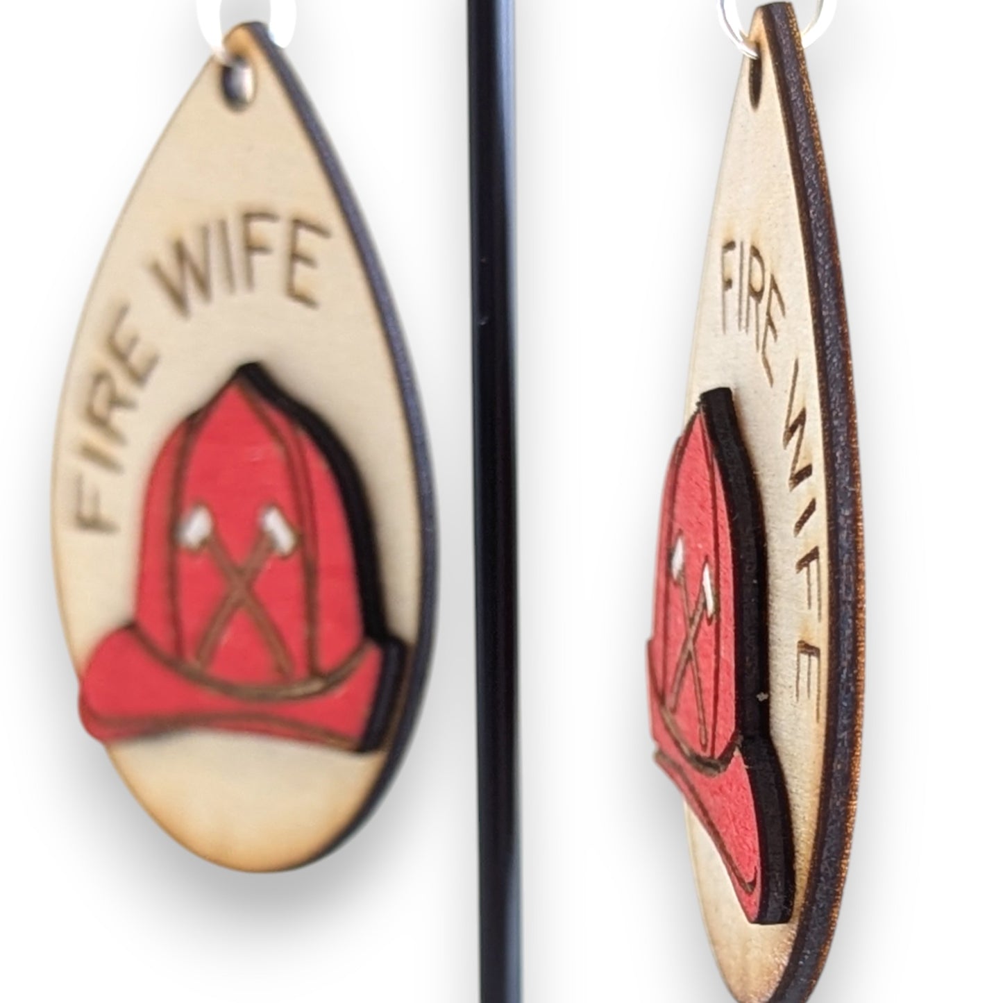 Fireman Layered Earrings