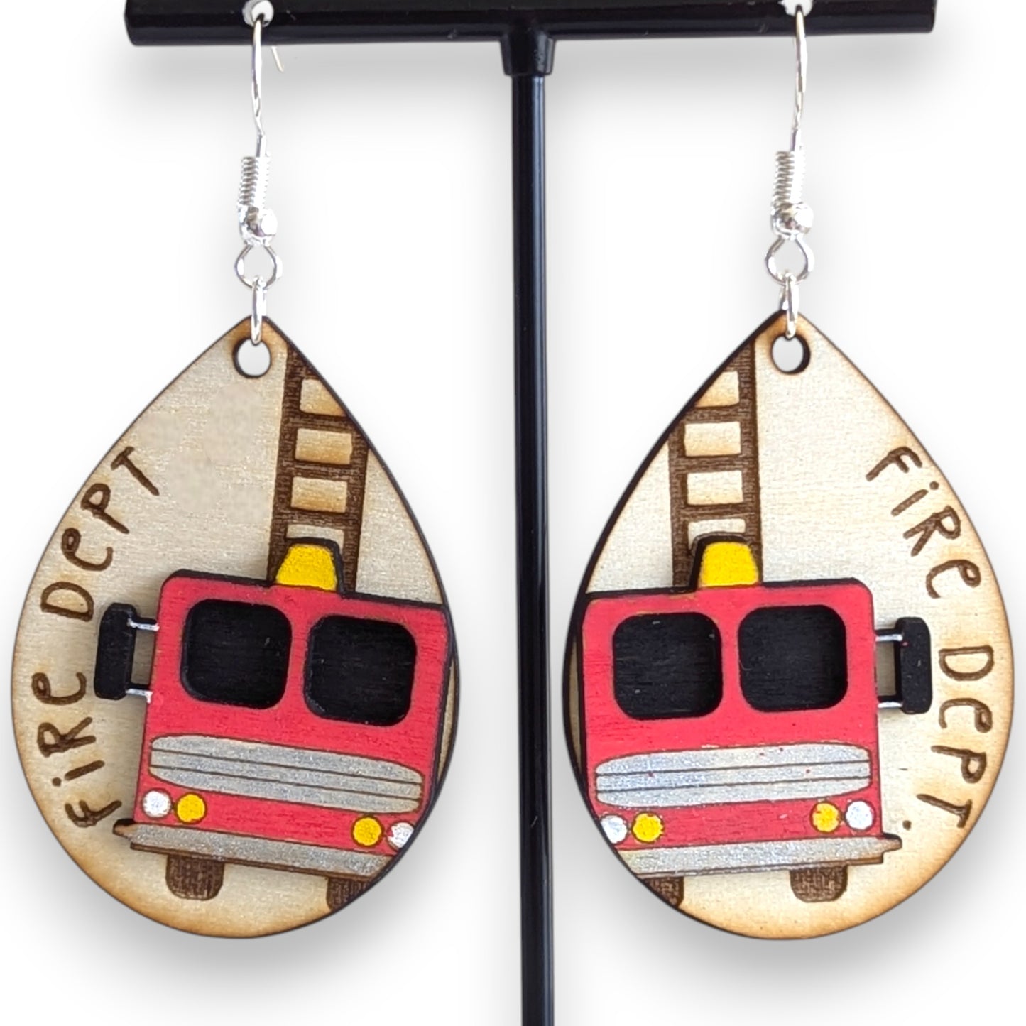 Fireman Layered Earrings