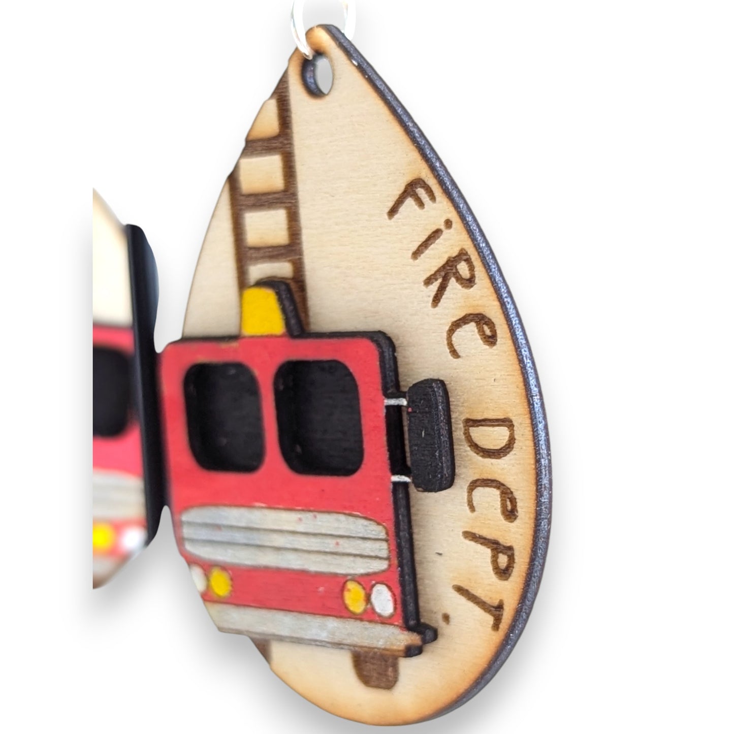 Fireman Layered Earrings