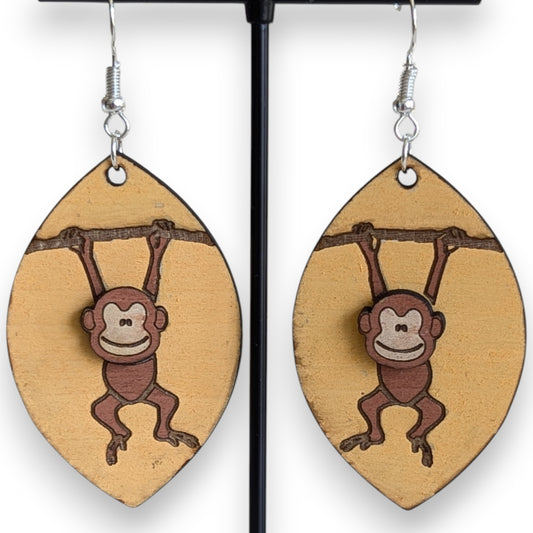 Monkey Layered Earrings