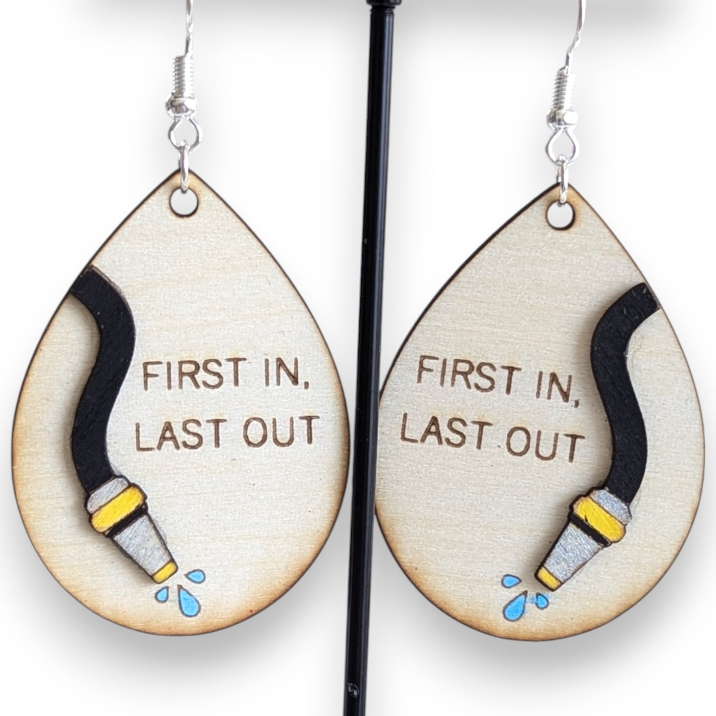 Fireman Layered Earrings