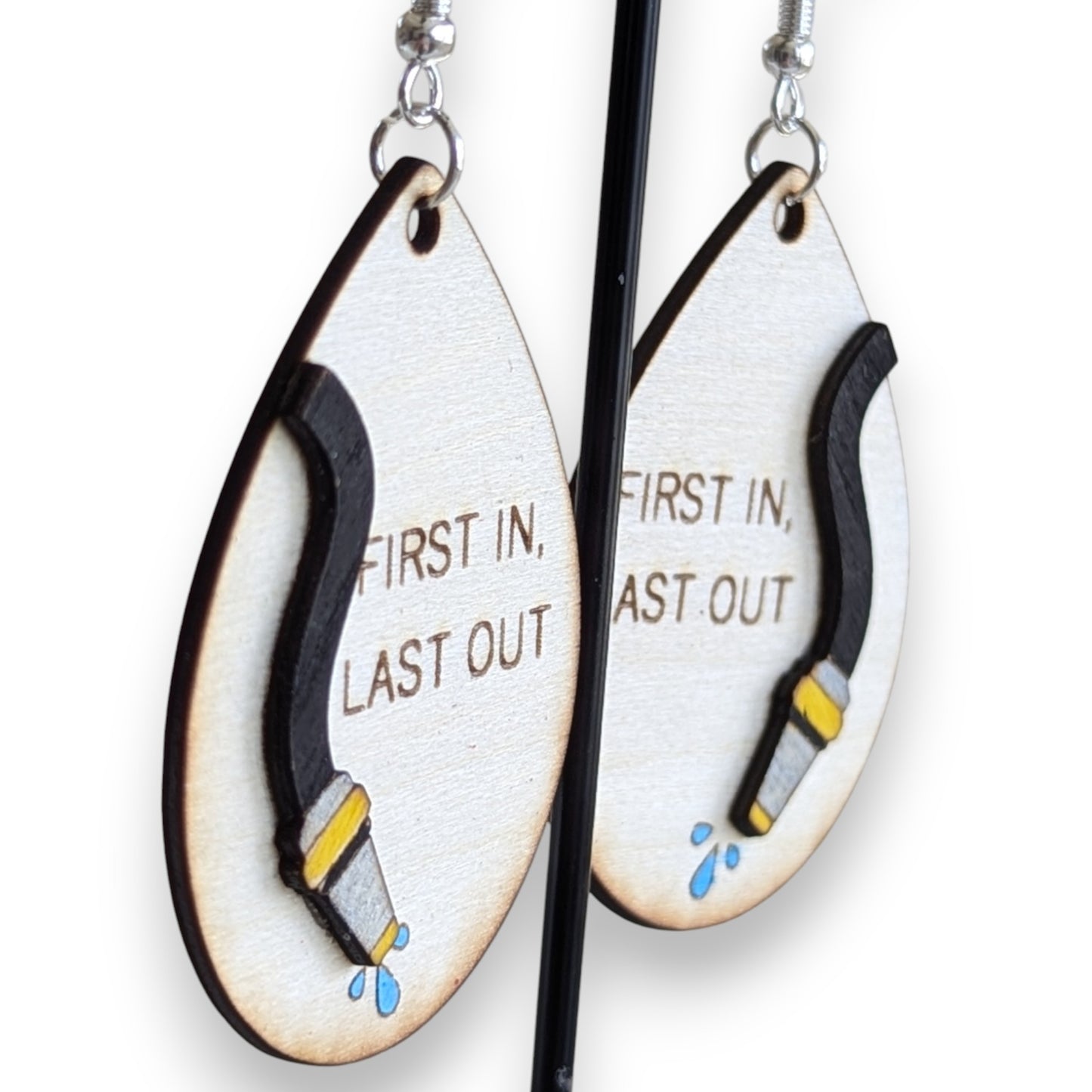 Fireman Layered Earrings