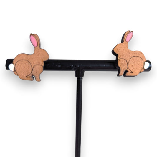 Mini Bunny & Carrot Stud Earring Set