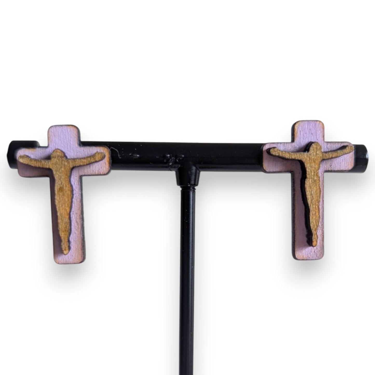 Jesus on the Cross Stud Earrings