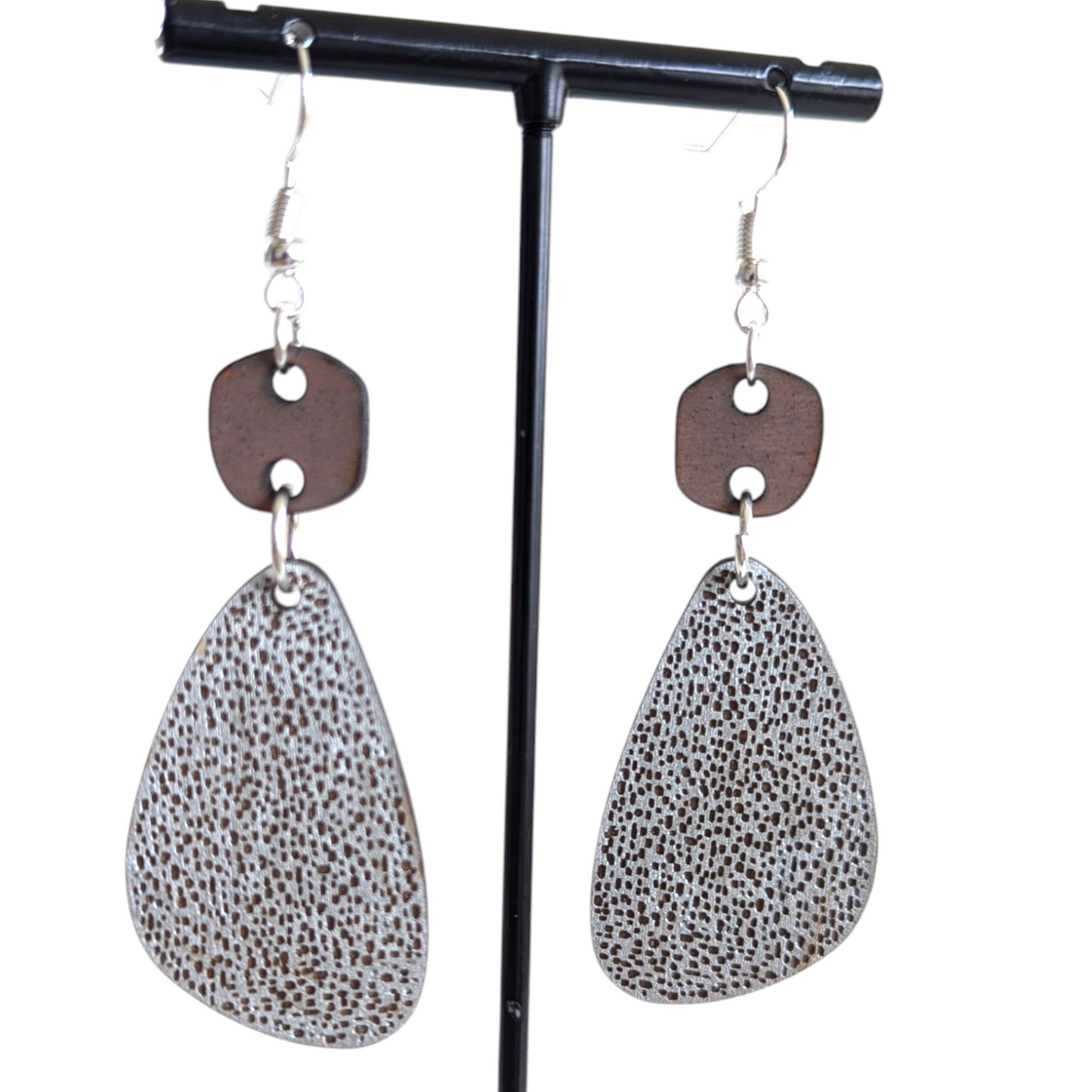 Sparkle Wood Earrings