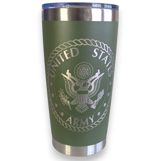 Army 20 oz Metal Tumbler