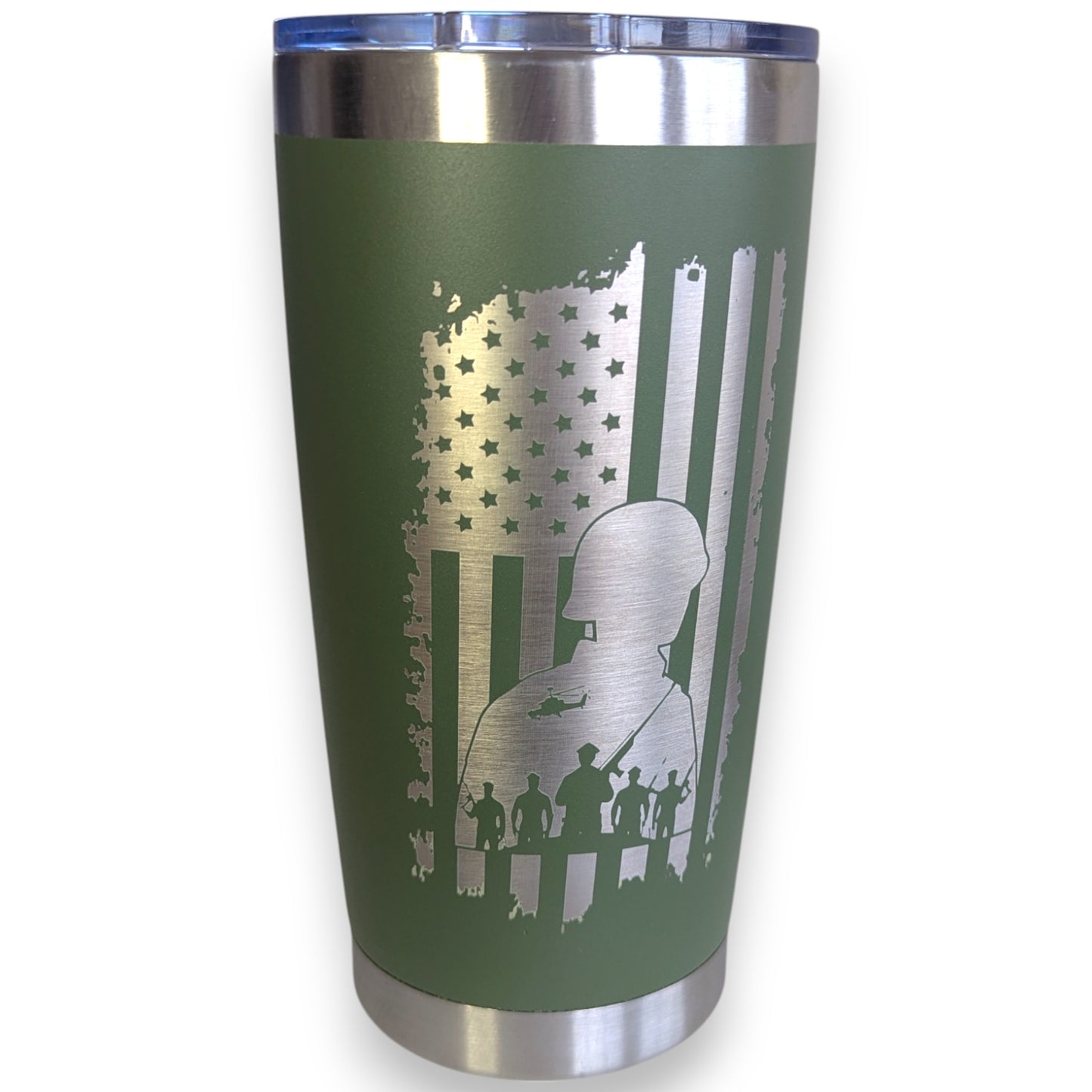 Army 20 oz Metal Tumbler