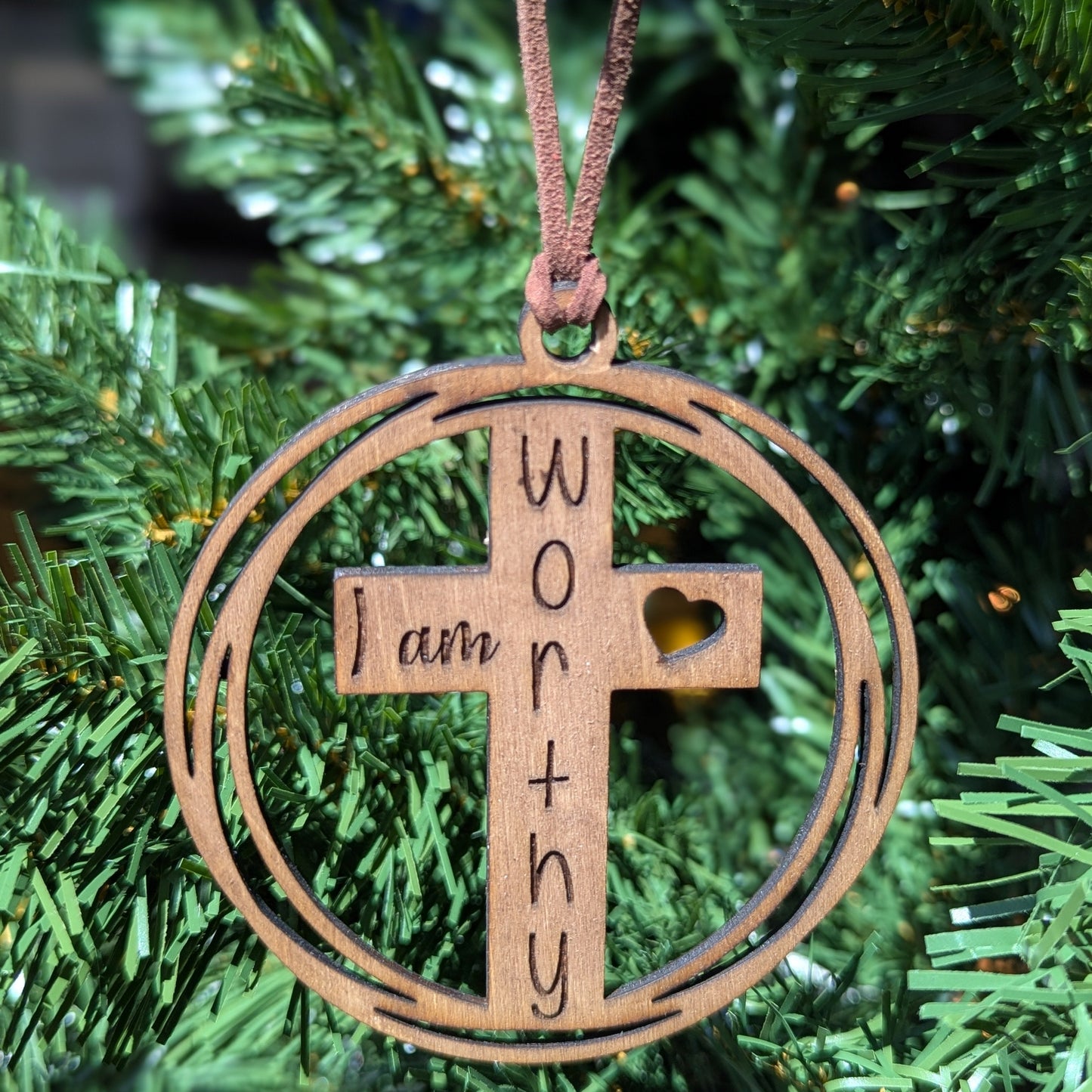 Faith Wood Ornaments