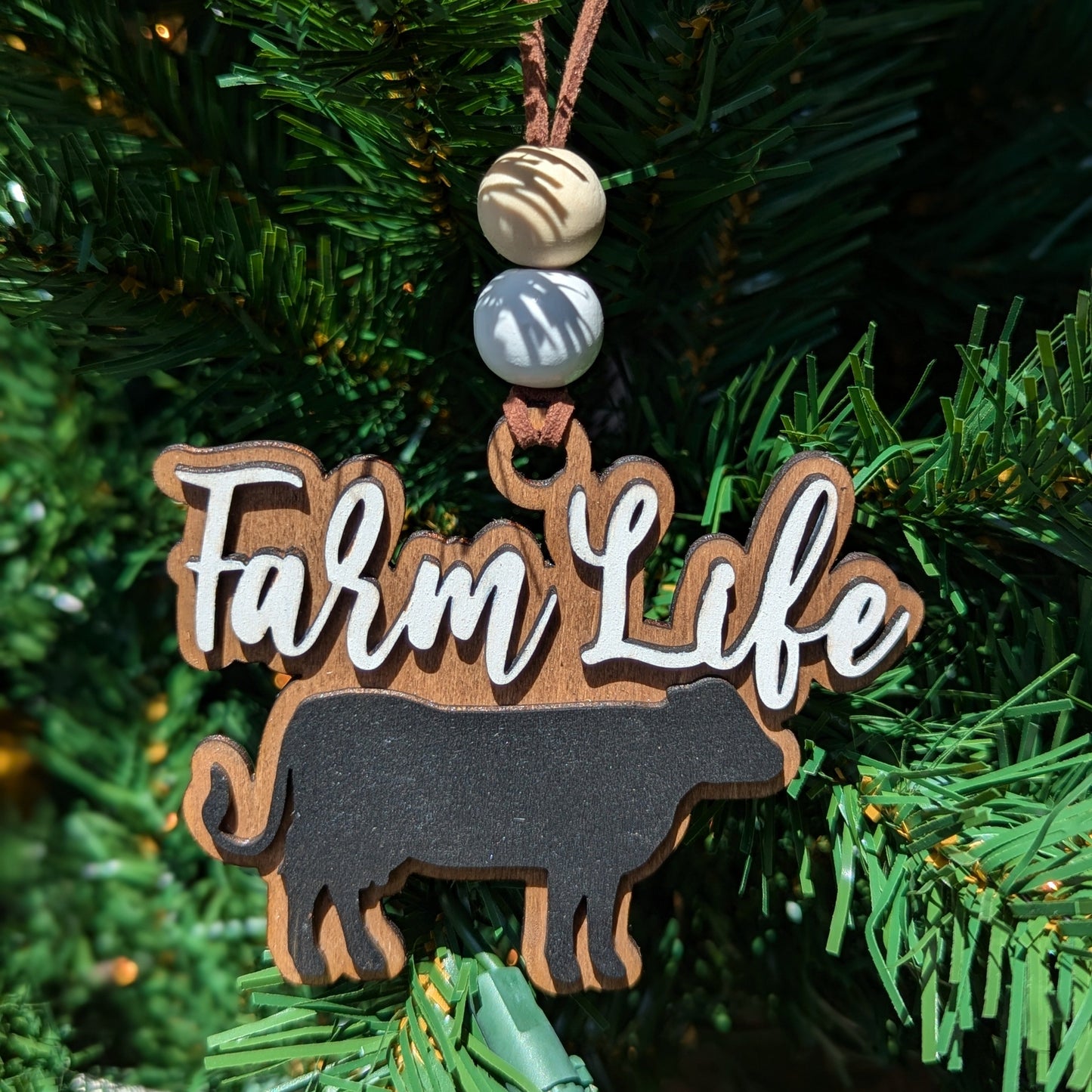 Farm Life Wood Ornaments