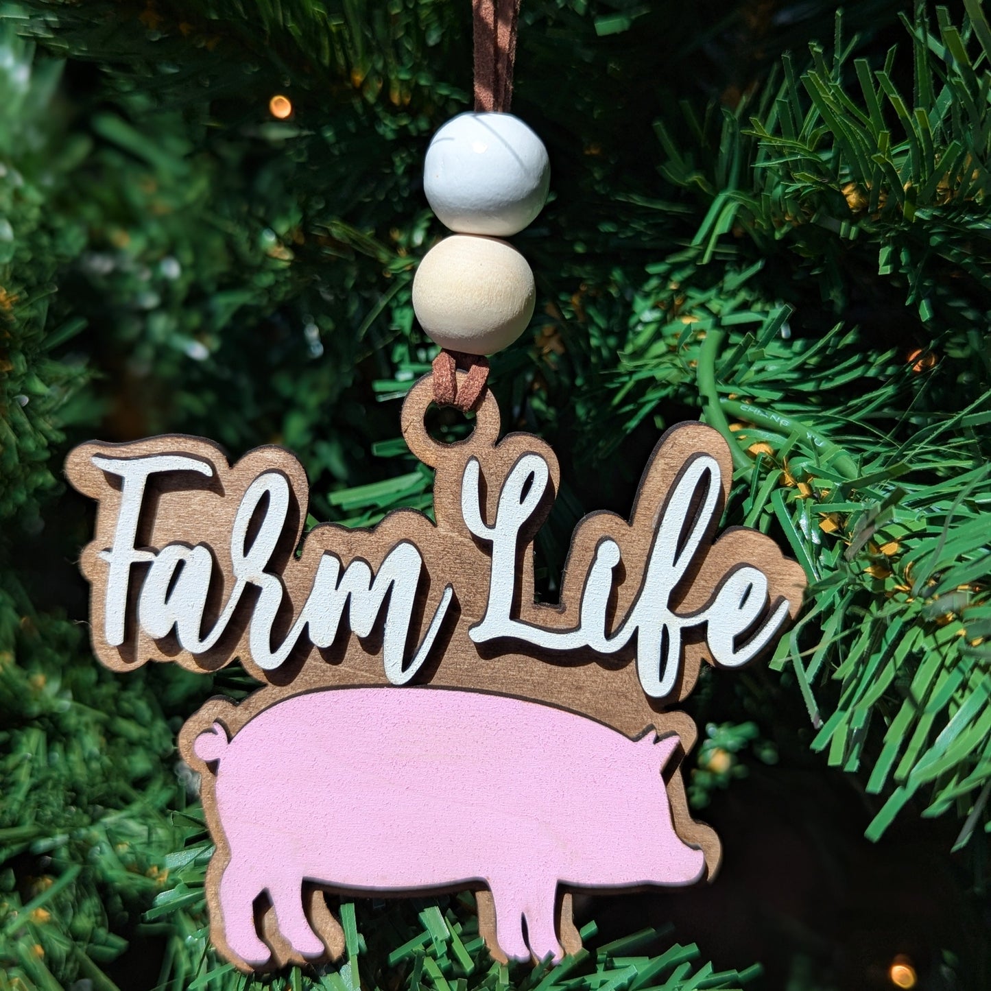 Farm Life Wood Ornaments