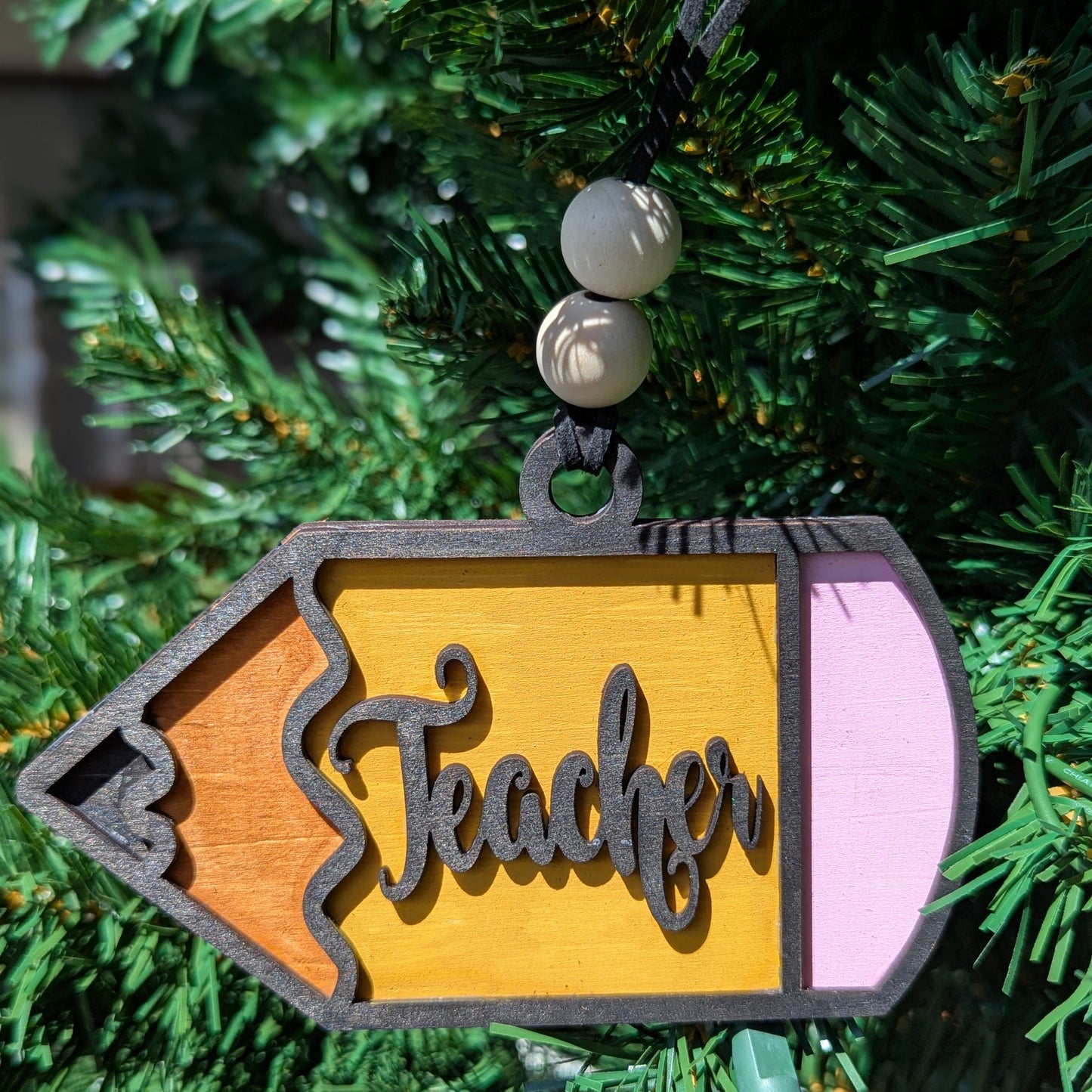Teacher Wood Ornaments