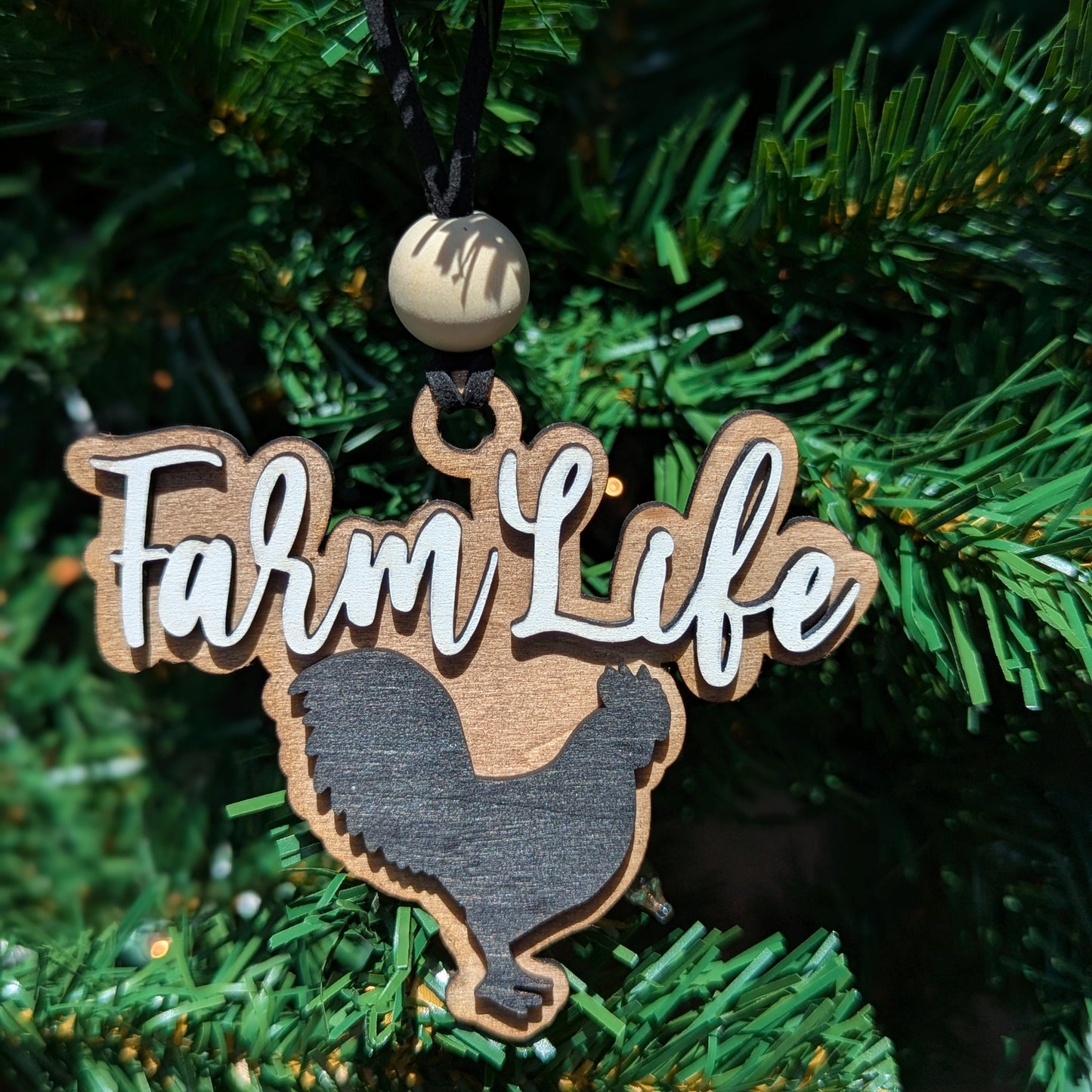 Farm Life Wood Ornaments