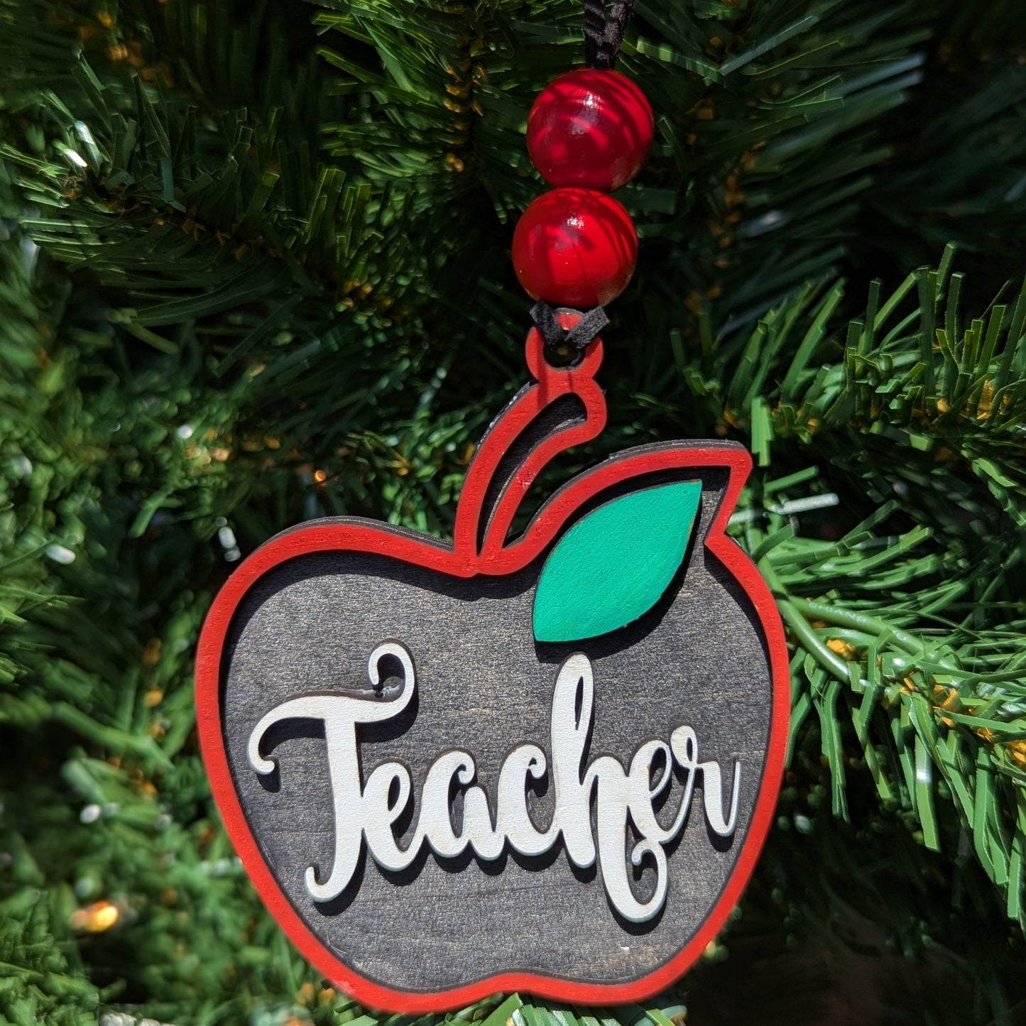 Teacher Wood Ornaments