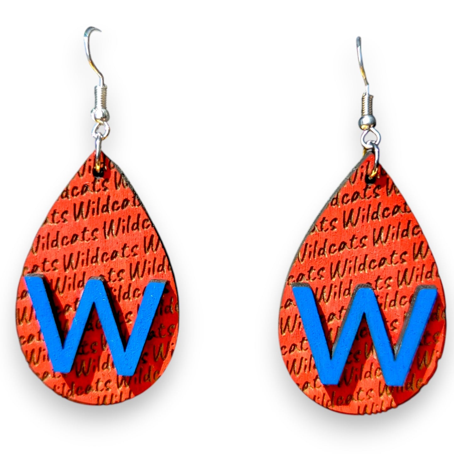 Go Team Go Wood Layered Earrings