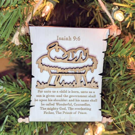 Scroll Bible Ornament